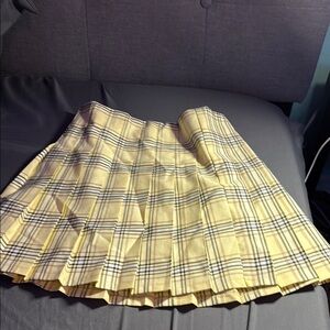 Plaid Yellow Skirt